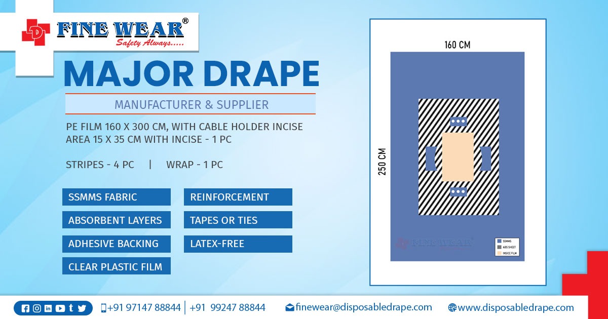 Major Drape | General Surgery Drapes in Faridkot