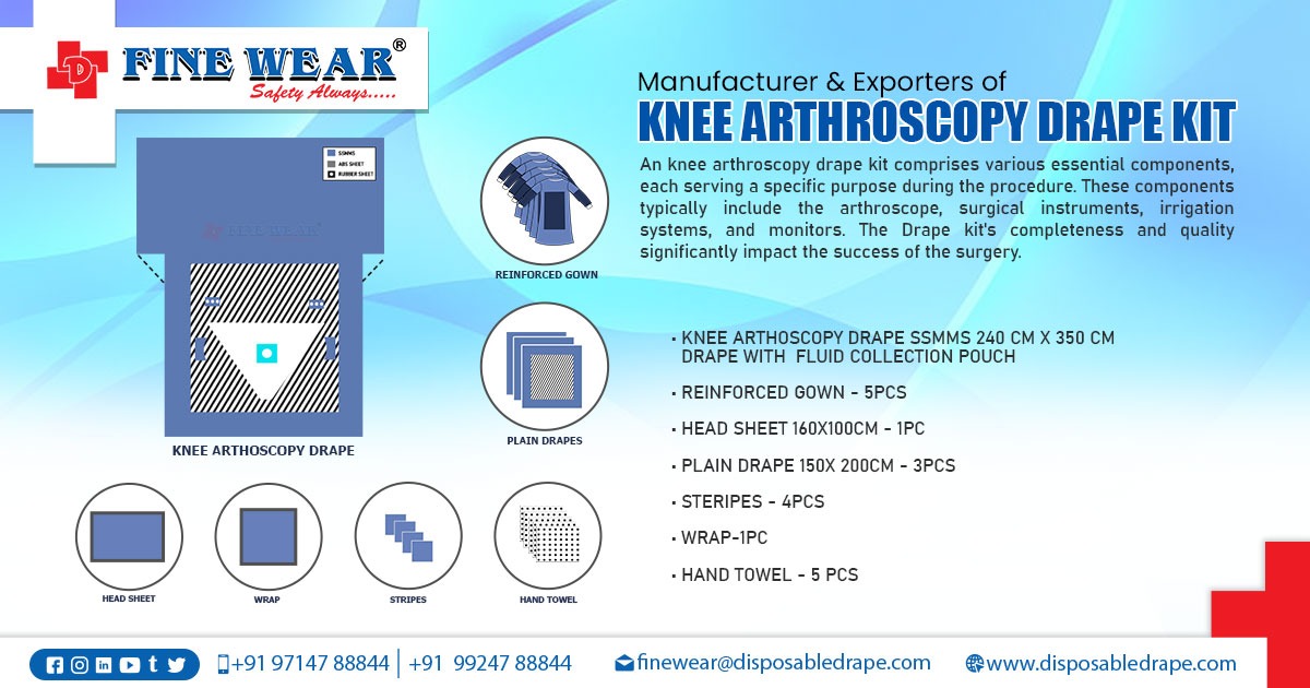 Knee Arthroscopy Drape Kit in Moga