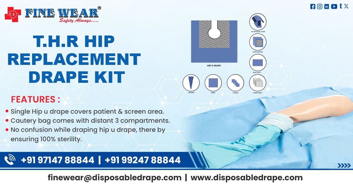 Supplier of Total Hip Replacement Drape Kit in Varanasi