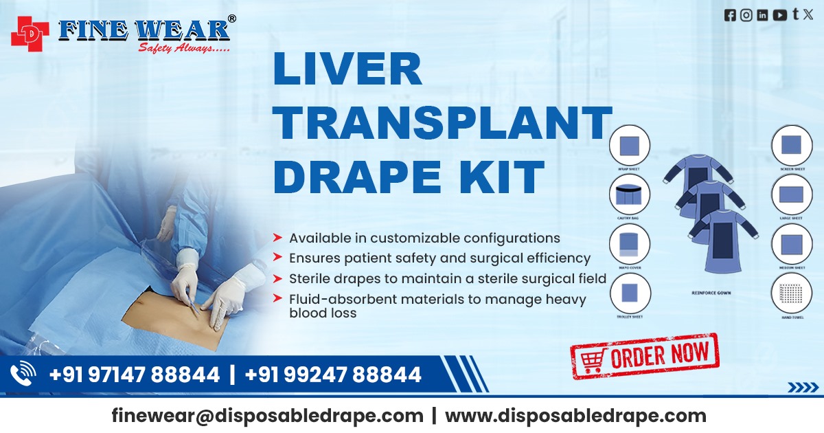 Supplier of Liver Transplant Drape Kit in Gaya
