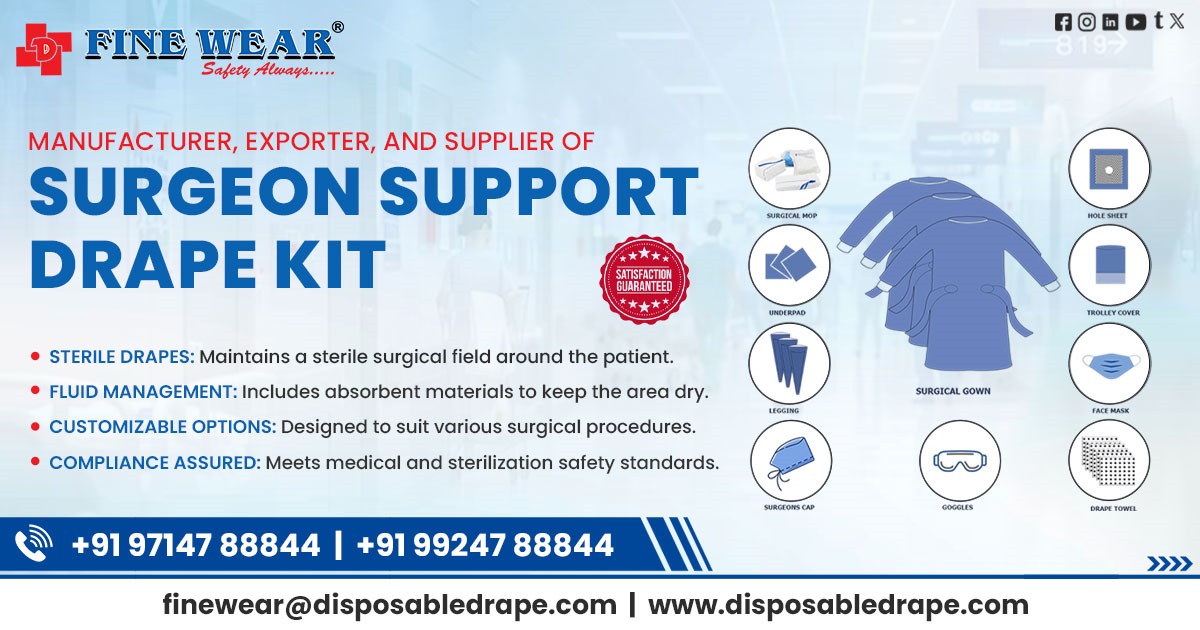 Surgeon Support Drape Kit in Begusarai