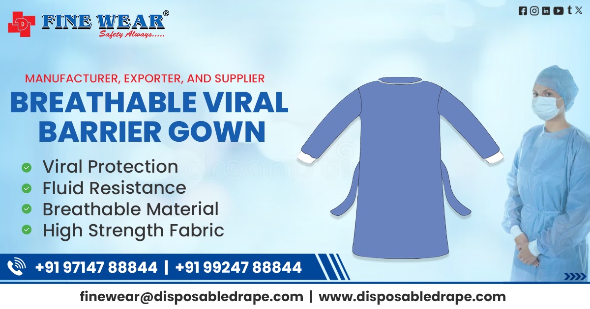 Breathable Viral Barrier Gown in Bengaluru