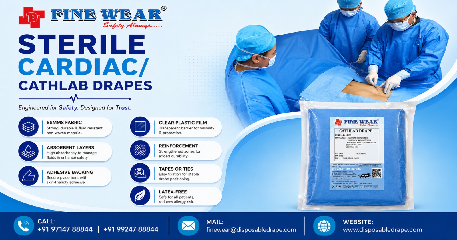 Sterile Cardiac Drape in United Arab Emirates