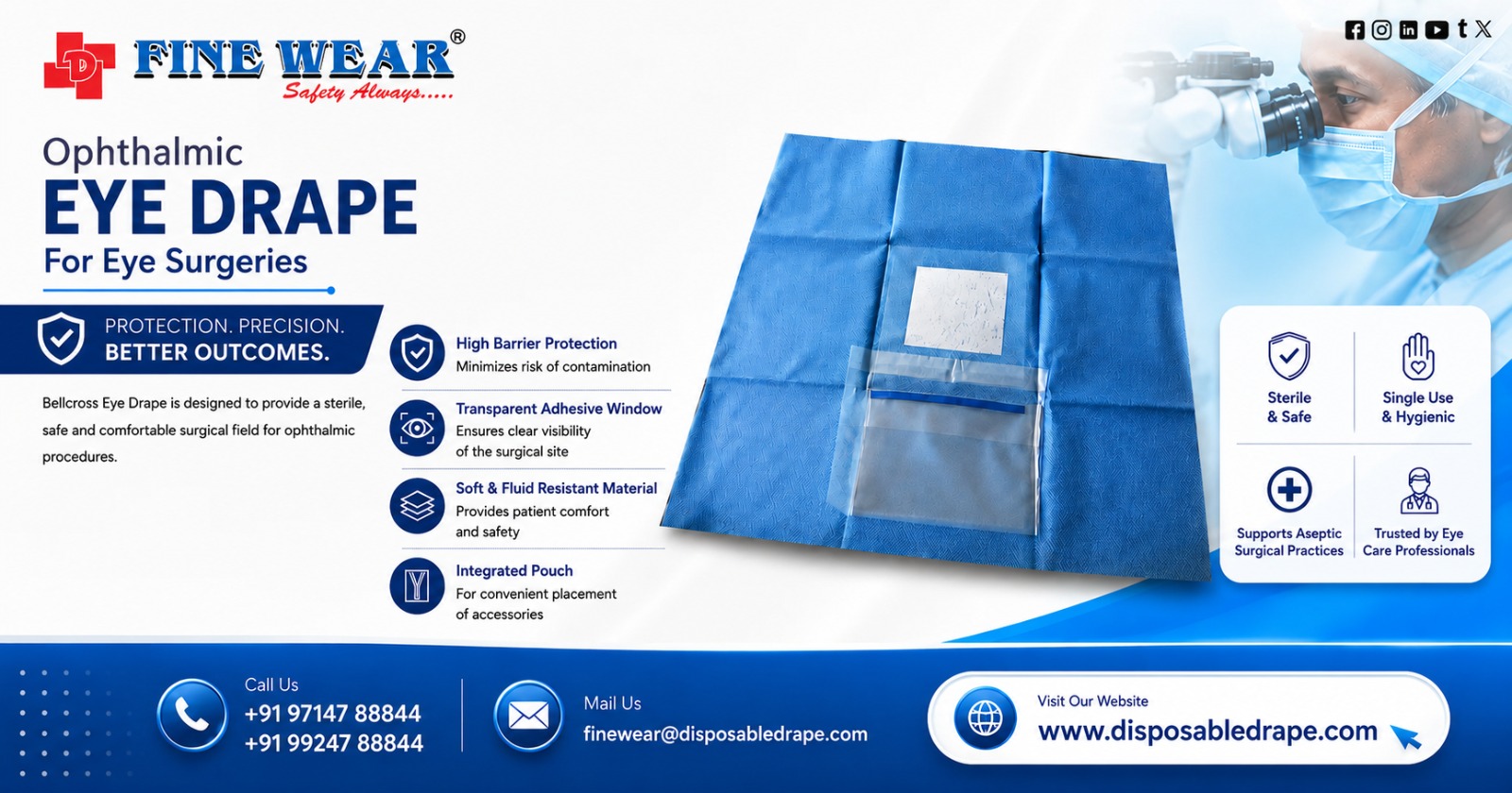 Eye Drape Supplier in Gujarat