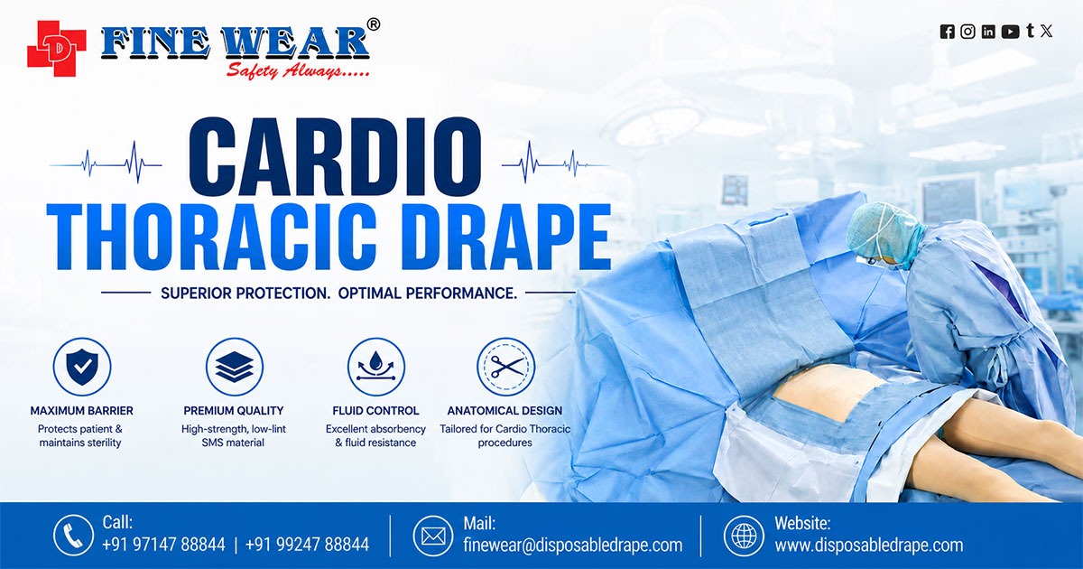 Cardio Thoracic Drape in Nepal for Controlled and Efficient Surgical Preparation