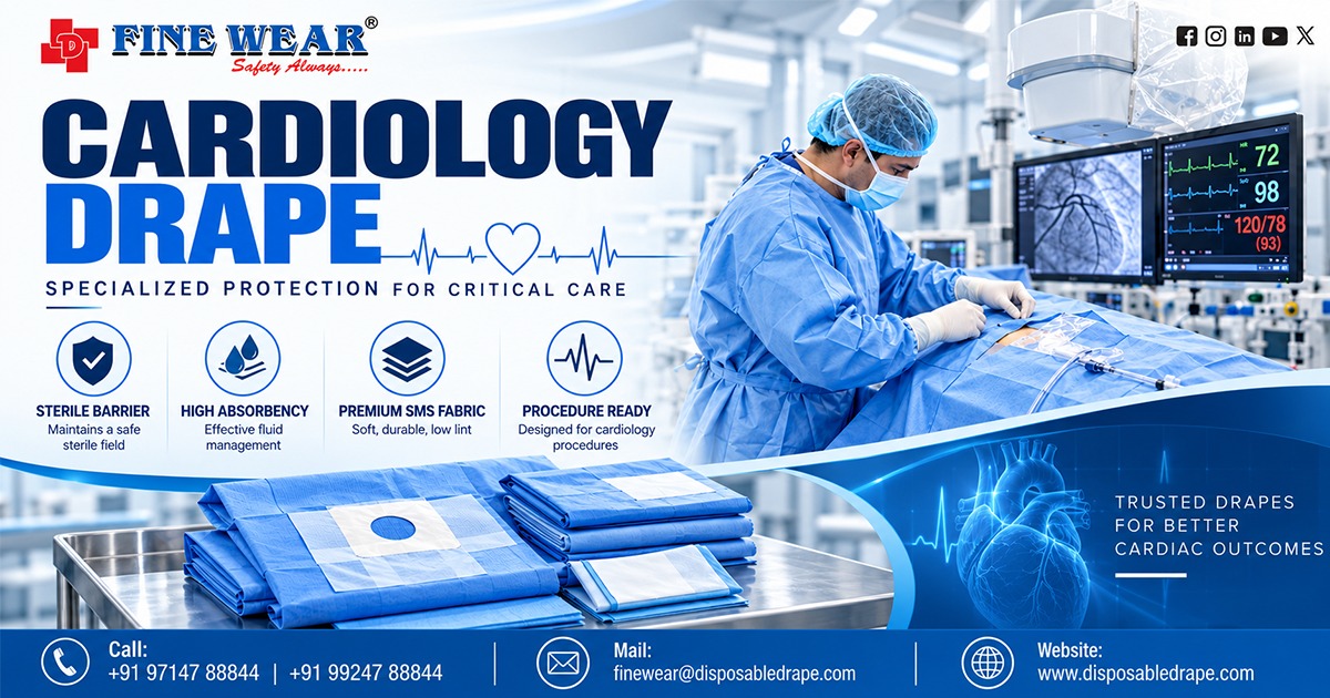 Manufacturer of Cardiology Drape